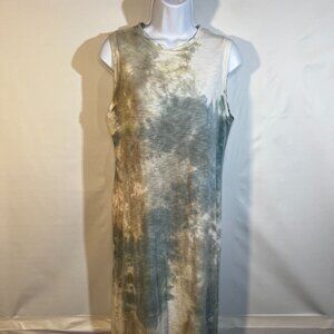 Universal Threads Long Tank T-Shirt Tie Dye Dress Size Small